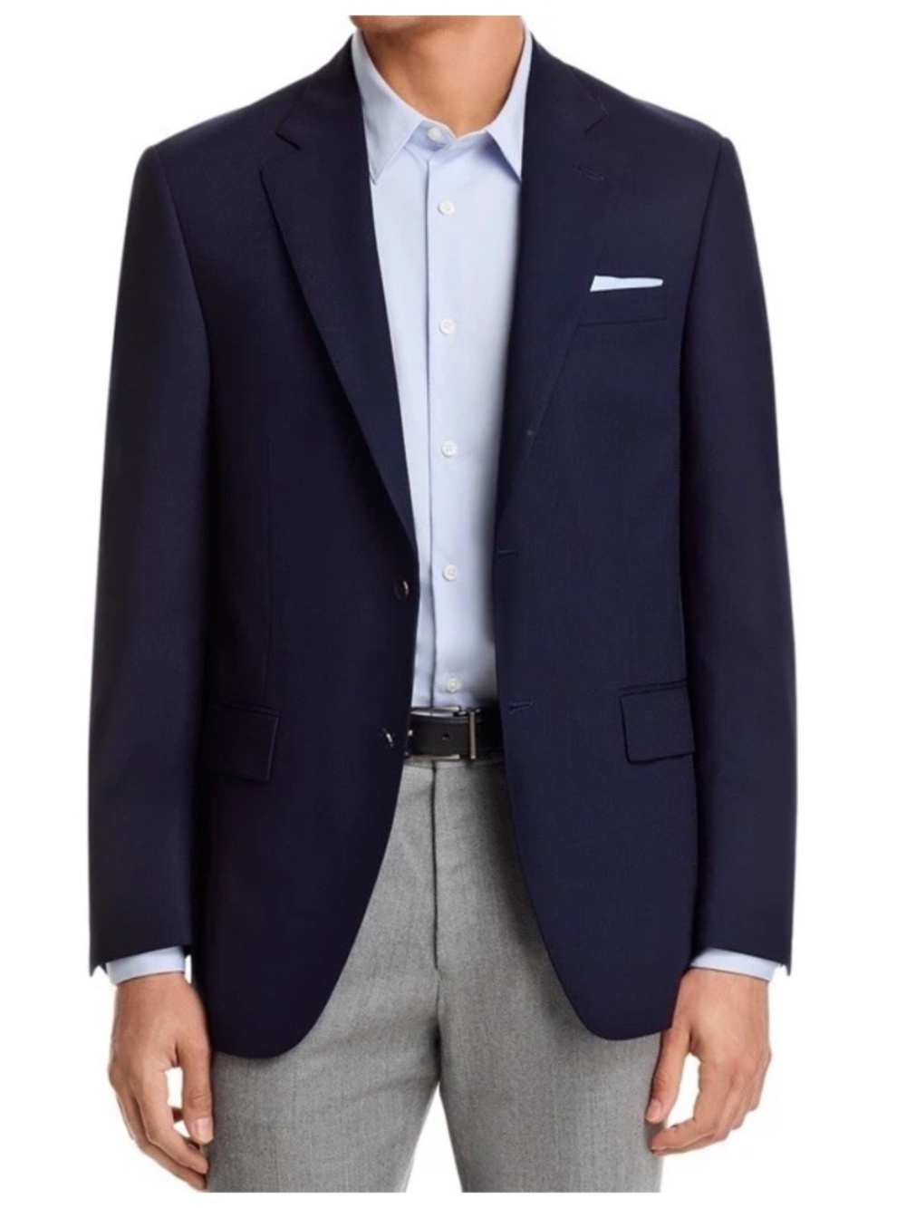 PETER MILLAR Navy Blue  100% Wool Mens Blazer Sport Coat Jacket - 42 R